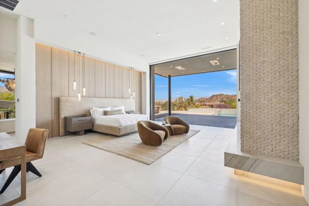 Bedroom, Interior, Pendant Lights, Recessed Lighting