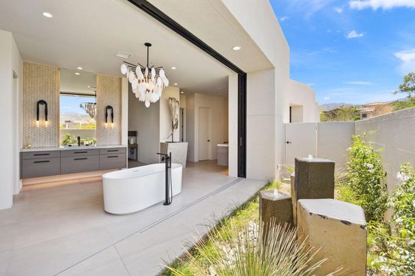 Bathroom, Chandelier, Interior, Recessed Lighting