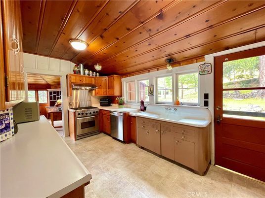 Interior, Kitchen, Stainless Steel Appliances, Wooden Ceilings