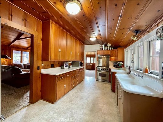Interior, Kitchen, Stainless Steel Appliances, Wooden Beams, Wooden Ceilings, Wooden Walls
