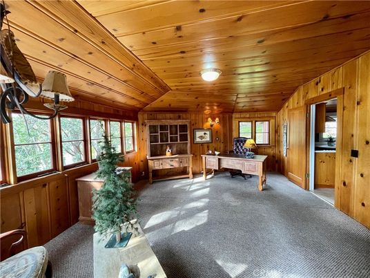 Home Office, Interior, Wooden Ceilings, Wooden Walls
