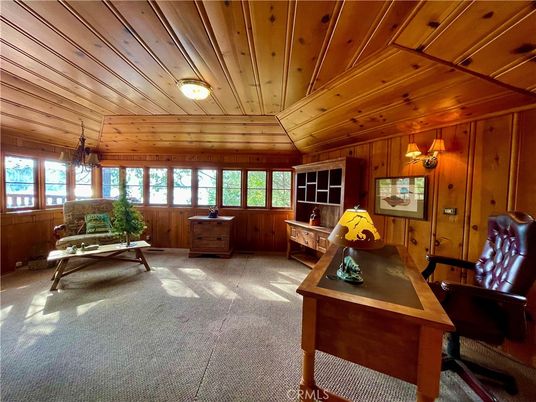 Home Office, Interior, Wooden Ceilings, Wooden Walls