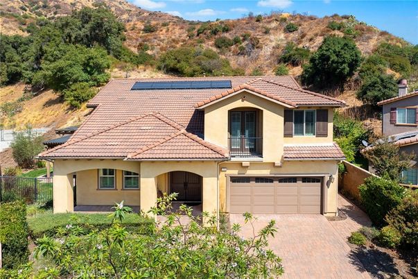Attached, Exterior, Facade, Solar Panels, Mediterranean