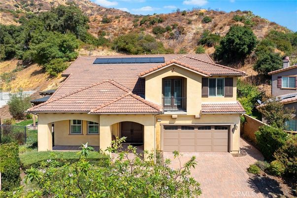 Attached, Exterior, Facade, Solar Panels, Mediterranean
