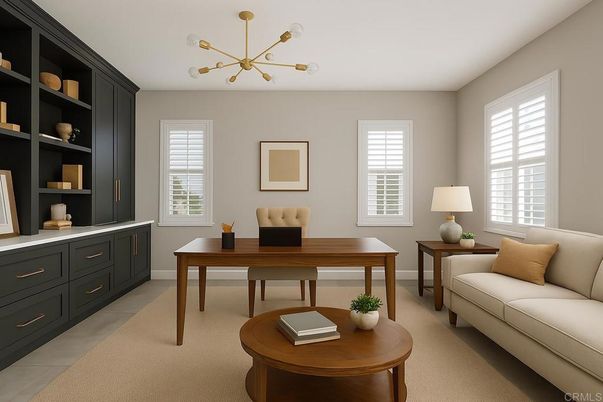 Home Office, Interior, Pendant Lights