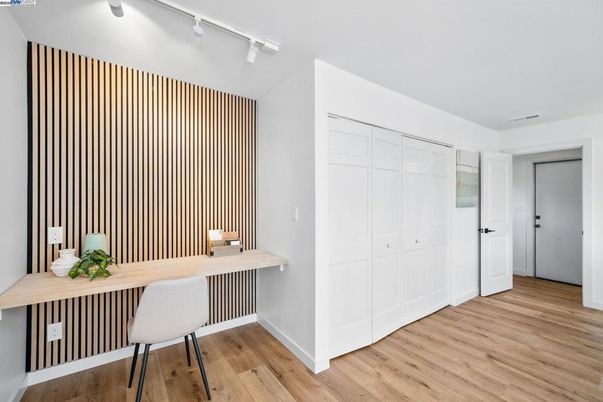 Home Office, Interior, Wood Texture Flooring