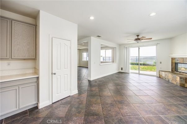 Empty room, Fireplace, Interior, Recessed Lighting