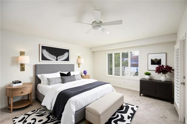 Bedroom, Interior, Recessed Lighting