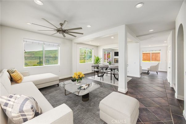 Dining room, Interior, Living room, Recessed Lighting