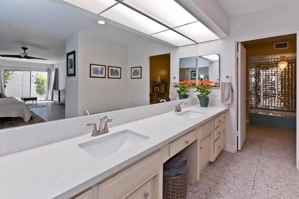 Bathroom, Dual Sink Vanities, Interior, Recessed Lighting