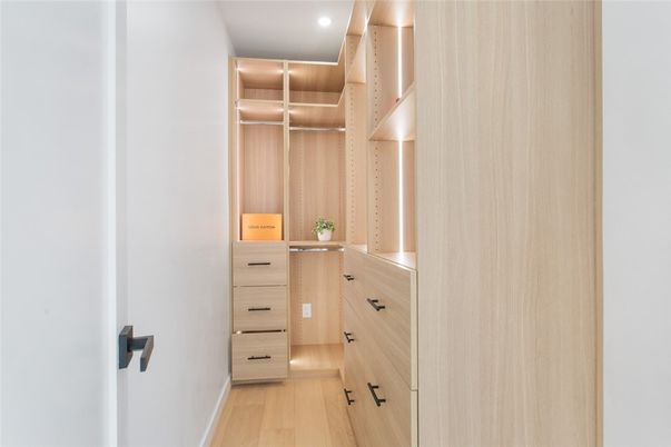 Interior, Recessed Lighting, Walk-in Closets, Wood Texture Flooring