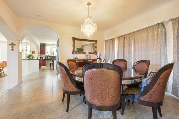 Chandelier, Dining room, Interior, Recessed Lighting