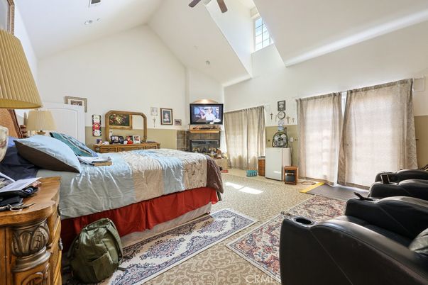 Bedroom, Fireplace, Interior