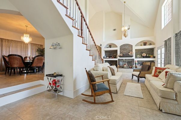 Chandelier, Dining room, Fireplace, Interior, Living room, Pendant Lights