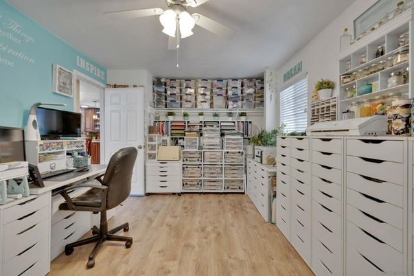 Home Office, Interior, Wood Texture Flooring