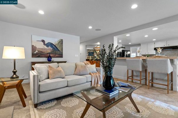 Interior, Kitchen, Living room, Recessed Lighting
