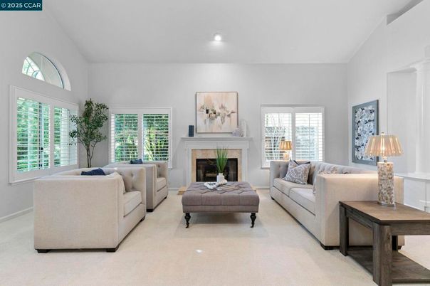 Fireplace, Interior, Living room, Recessed Lighting