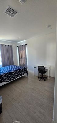 Bedroom, Home Office, Interior, Recessed Lighting, Wood Texture Flooring