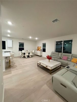 Dining room, Interior, Living room, Piano, Recessed Lighting, Wood Texture Flooring