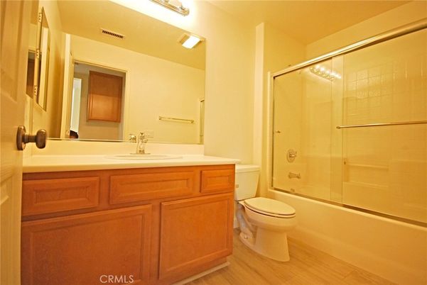 Bathroom, Glass Shower, Interior, Wood Texture Flooring