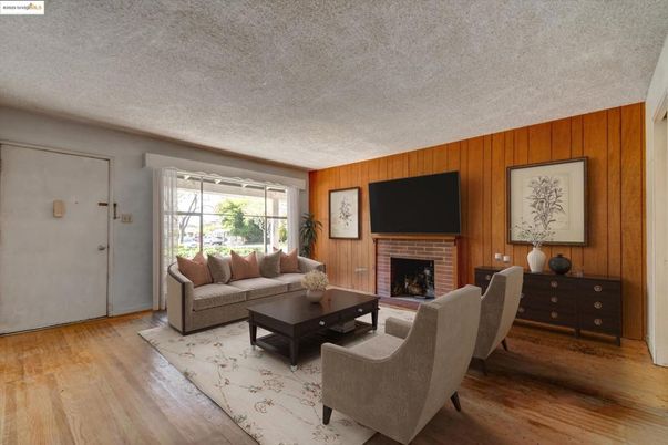 Fireplace, Interior, Living room, Wood Texture Flooring, Wooden Walls