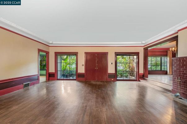 Empty room, Interior, Wood Texture Flooring
