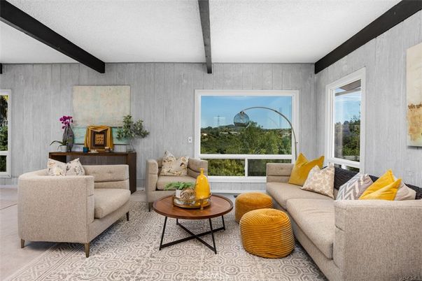 Interior, Living room, Wooden Beams