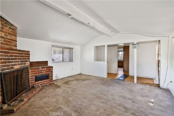 Empty room, Fireplace, Interior, Stone Walls