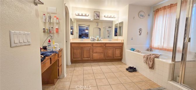 Bathroom, Dual Sink Vanities, Glass Shower, Interior