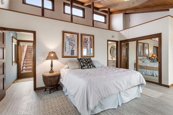Bedroom, Interior, Wooden Beams, Wooden Ceilings
