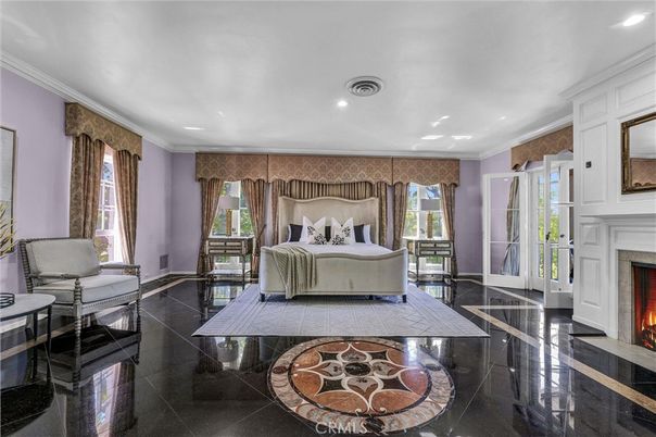 Bedroom, Fireplace, Interior, Recessed Lighting