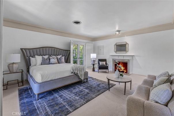 Bedroom, Fireplace, Interior