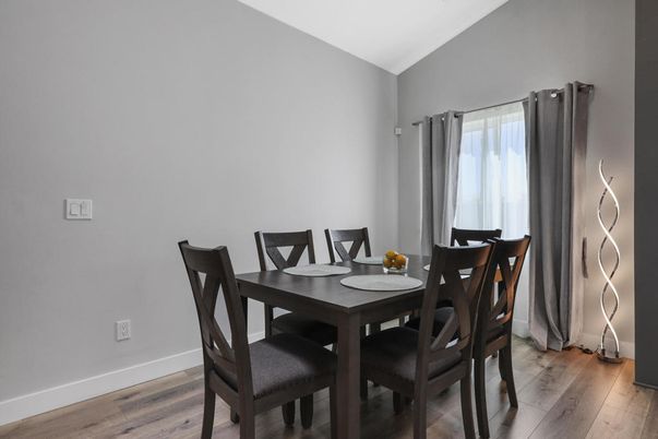 Dining room, Interior, Wood Texture Flooring