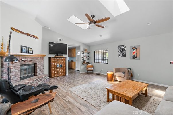 Fireplace, Interior, Wood Texture Flooring