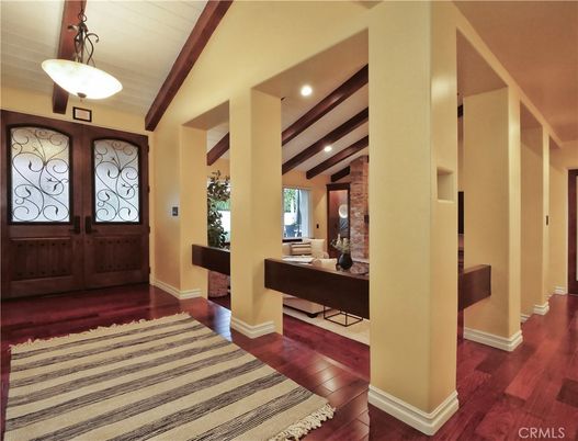 Interior, Recessed Lighting, Wooden Beams, Wood Texture Flooring