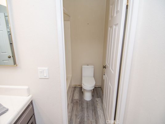 Bathroom, Interior, Tile Countertops, Wood Texture Flooring