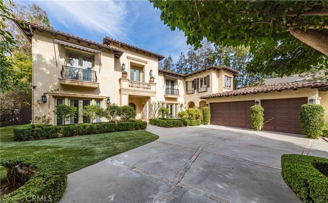 Attached, Backyard, Exterior, Facade, Mediterranean