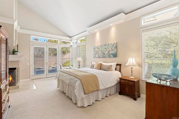 Bedroom, Fireplace, Interior, Recessed Lighting