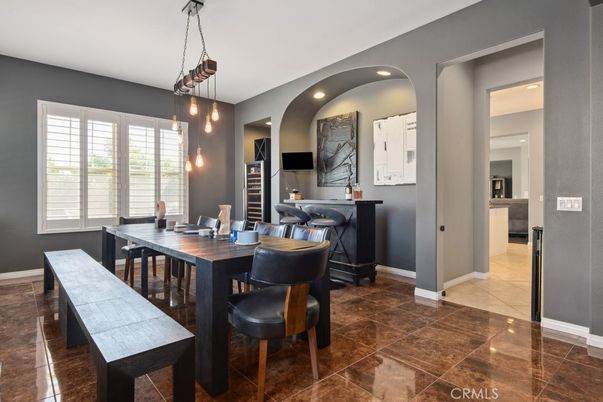 Dining room, Interior, Pendant Lights, Recessed Lighting
