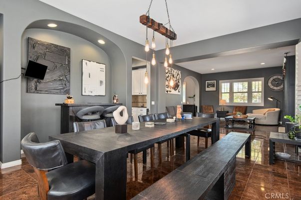 Dining room, Interior, Living room, Pendant Lights, Recessed Lighting