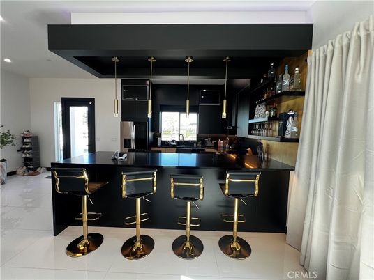 Interior, Kitchen, Marble, Pendant Lights, Recessed Lighting
