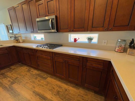 Interior, Kitchen, Wood Texture Flooring