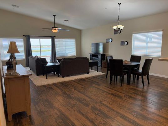 Chandelier, Dining room, Interior, Living room, Wood Texture Flooring