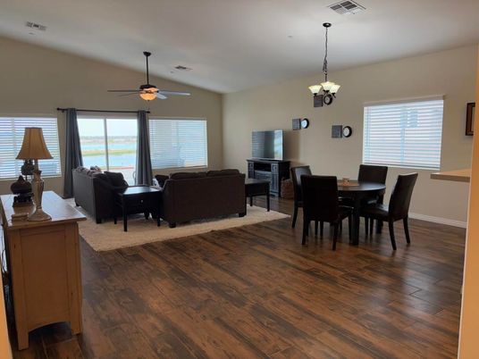 Chandelier, Dining room, Interior, Living room, Wood Texture Flooring