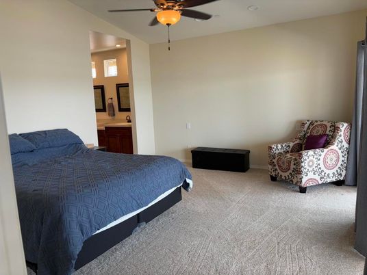 Bedroom, Interior, Recessed Lighting