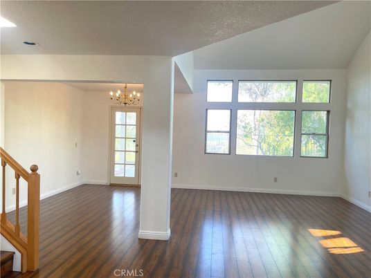 Chandelier, Empty room, Interior, Wood Texture Flooring