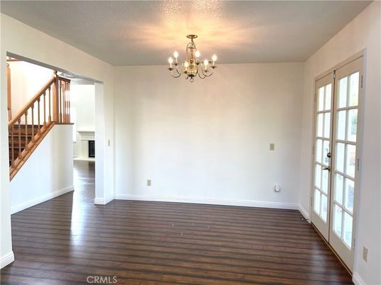 Chandelier, Empty room, Interior, Wood Texture Flooring