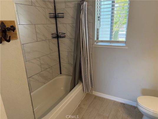 Bathroom, Interior, Marble Walls, Wood Texture Flooring