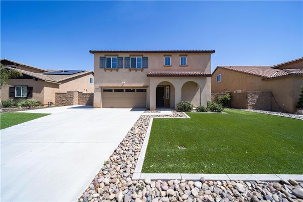 Attached, Backyard, Exterior, Facade, Solar Panels, Mediterranean