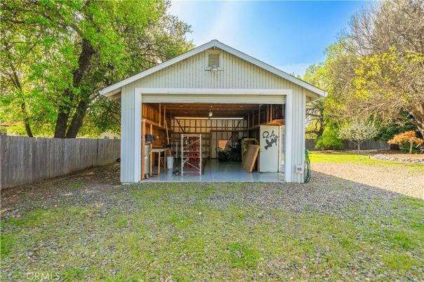 Backyard, Detached Garage, Exterior